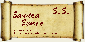 Sandra Senić vizit kartica